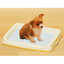 IRIS ITL-430 高身有隔狗廁所(黃色)